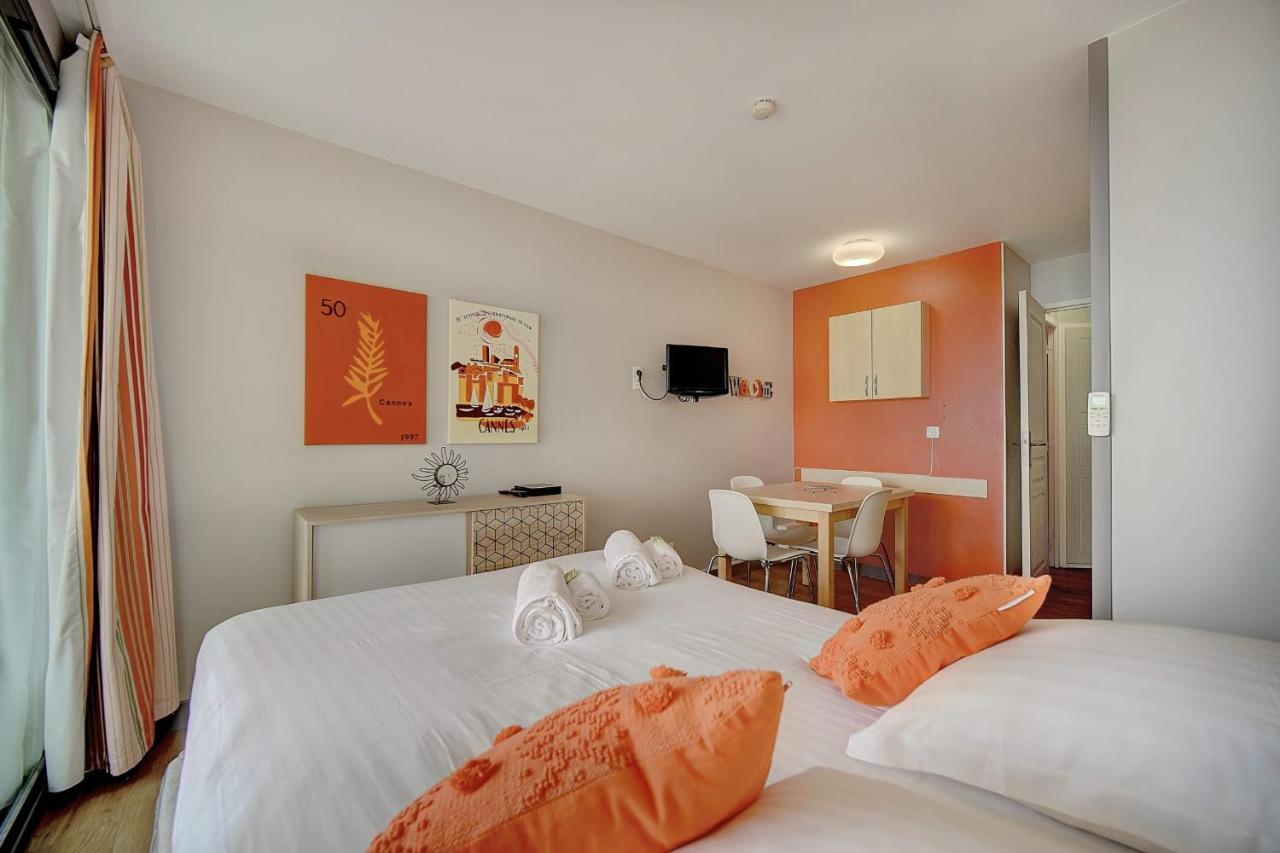 Immogroom - 2 Rooms Sea View - Swimming Pool - Terrace - Parking - Ac Cannes Buitenkant foto