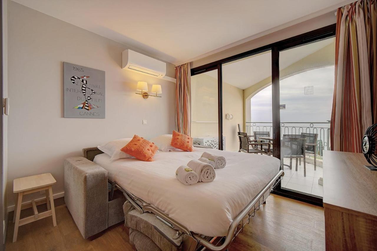 Immogroom - 2 Rooms Sea View - Swimming Pool - Terrace - Parking - Ac Cannes Buitenkant foto