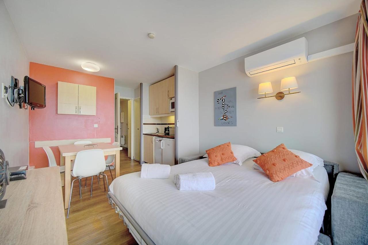Immogroom - 2 Rooms Sea View - Swimming Pool - Terrace - Parking - Ac Cannes Buitenkant foto