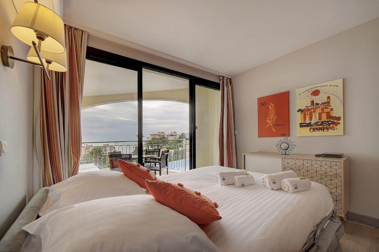 Immogroom - 2 Rooms Sea View - Swimming Pool - Terrace - Parking - Ac Cannes Buitenkant foto