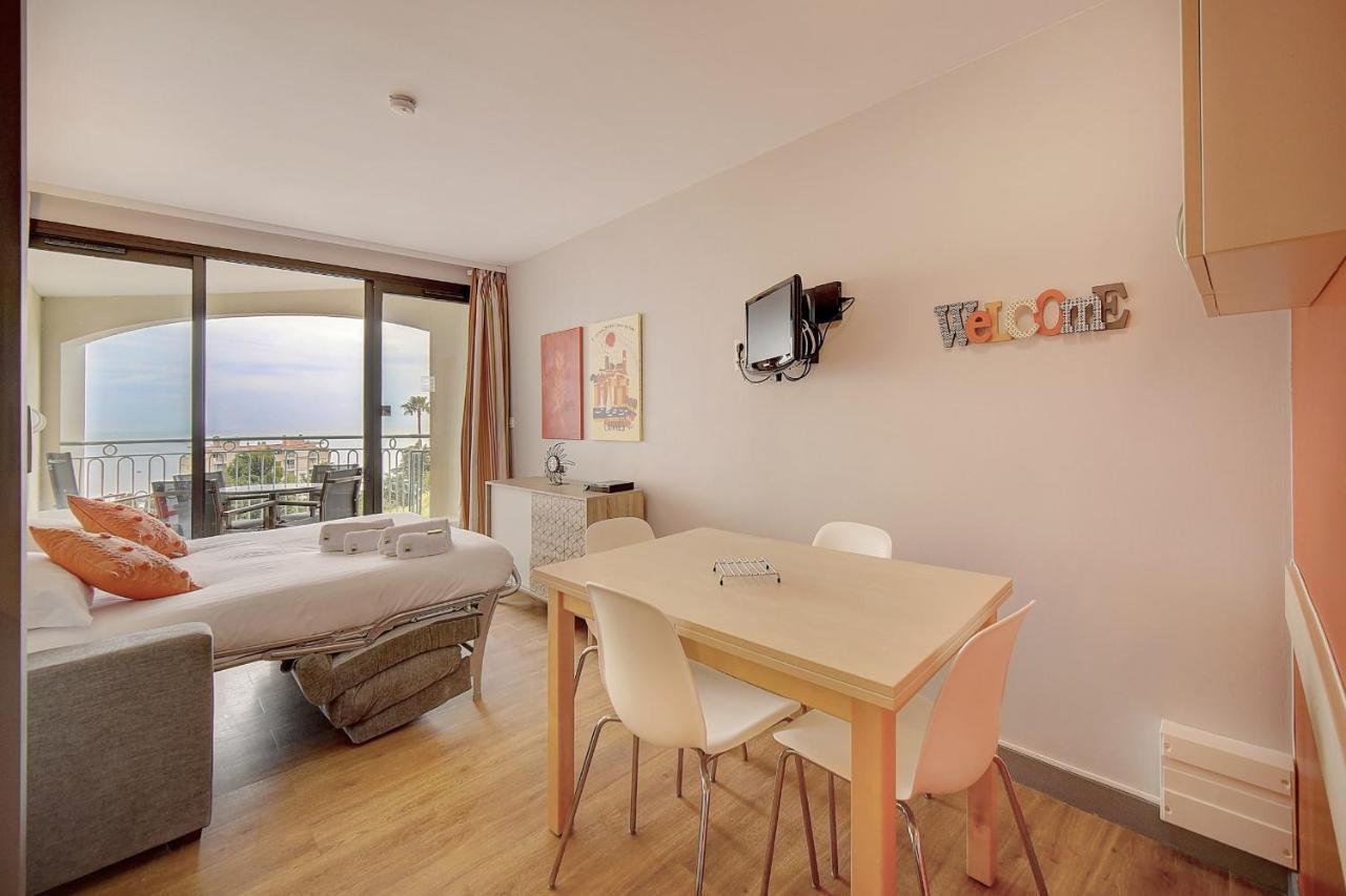 Immogroom - 2 Rooms Sea View - Swimming Pool - Terrace - Parking - Ac Cannes Buitenkant foto